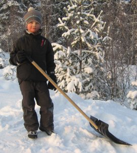 Emil med spade